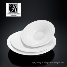 Hotel oceano linha moda elegância branco porcelana sopa tigela salada PT-T0594